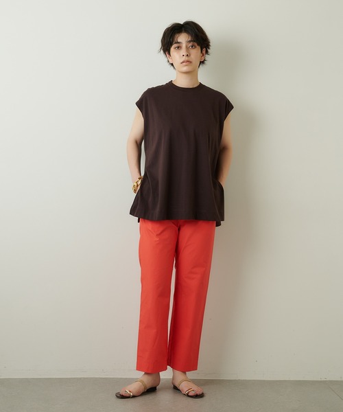 「Whim Gazette」 イージーパンツ 38 サーモンピンク レディース_画像8