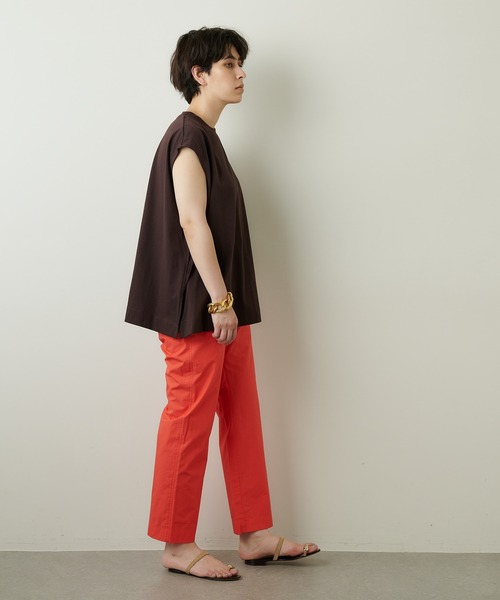 「Whim Gazette」 イージーパンツ 38 サーモンピンク レディース_画像9