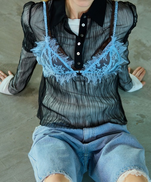 ラ*ブ様 MAISON SPECIAL 24SS キュプラレーヨンma-1 IP MAISON SPECIAL（メゾンスペシャル） ブラジャー Layered Lace Bra