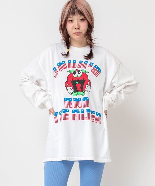 RNA（アールエヌエー） tシャツ M2617 ジャンクアップルプリントロンT
