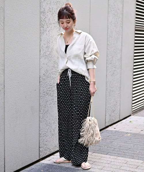 「B.C STOCK」 「Simplicite」イージーパンツ FREE ブラック レディース_画像5