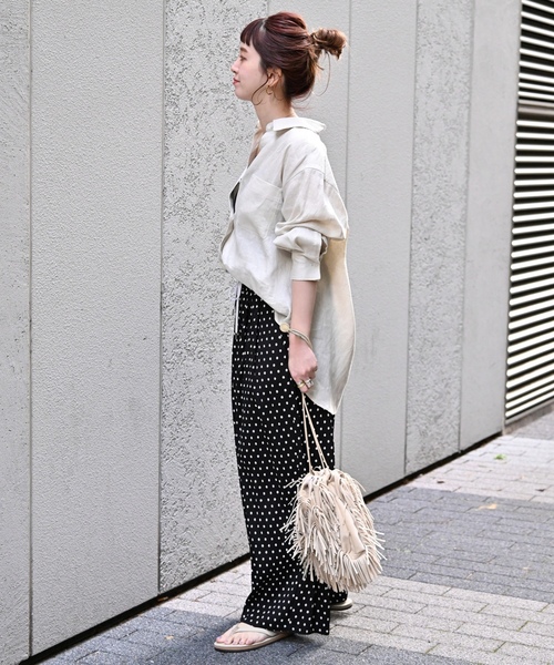 「B.C STOCK」 「Simplicite」イージーパンツ FREE ブラック レディース_画像6