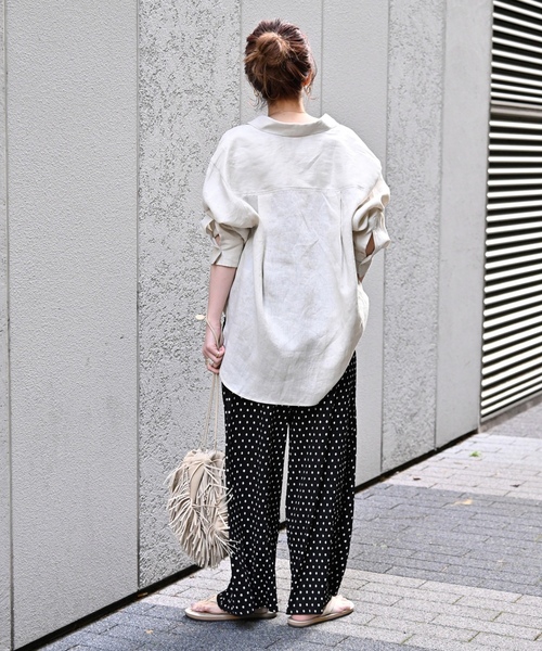 「B.C STOCK」 「Simplicite」イージーパンツ FREE ブラック レディース_画像8