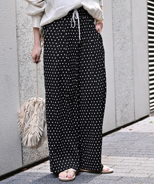 「B.C STOCK」 「Simplicite」イージーパンツ FREE ブラック レディース_画像9