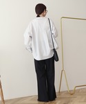 ブラウス シャツ 「イージーケア」ストライプV...の詳細画像2