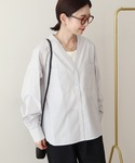 ブラウス シャツ 「イージーケア」ストライプV...の詳細画像3