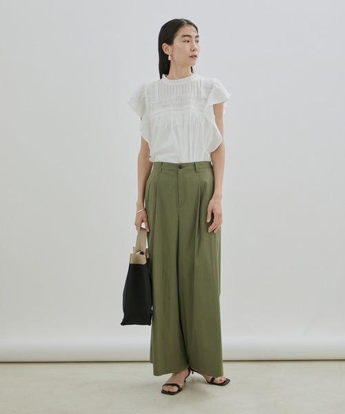 「SALON adam et rope'」 ノースリーブブラウス FREE ブラック レディース_画像3