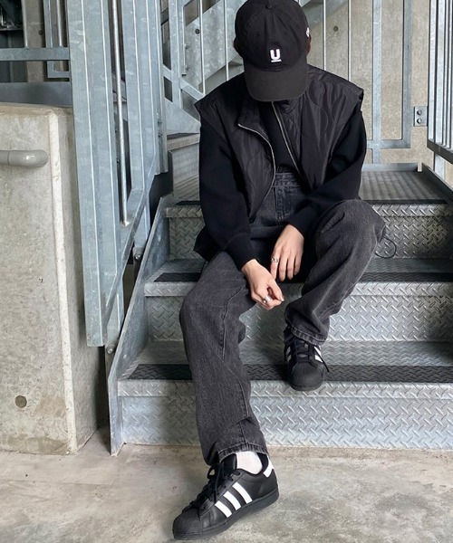 「ISOOK」 デニムパンツ FREE ブラック レディース_画像8