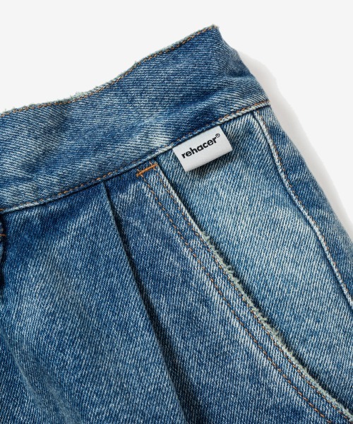 「rehacer」 デニムパンツ MEDIUM ブラック メンズ_画像8