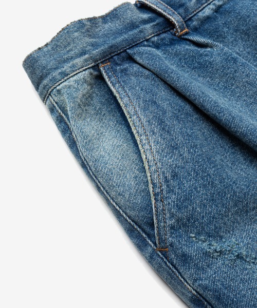 「rehacer」 デニムパンツ MEDIUM ブラック メンズ_画像9