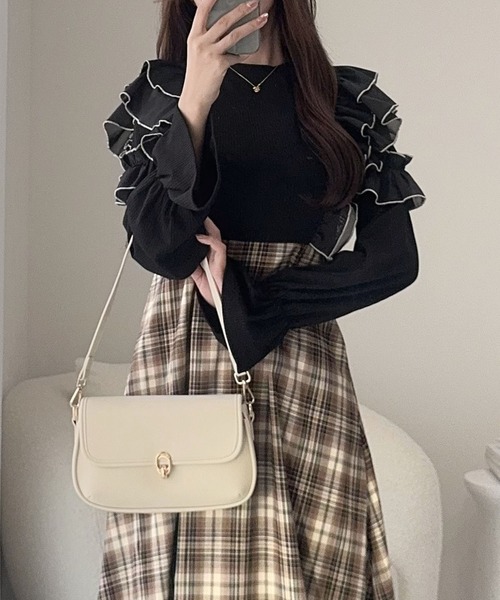 「mily bilet」 ドッキングワンピース MEDIUM ブラック レディース_画像9