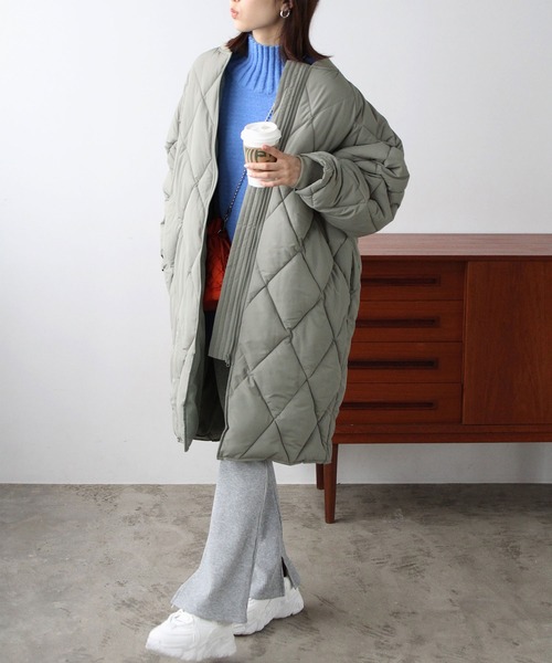 「GeeRA」 コート MEDIUM カーキ レディース_画像7