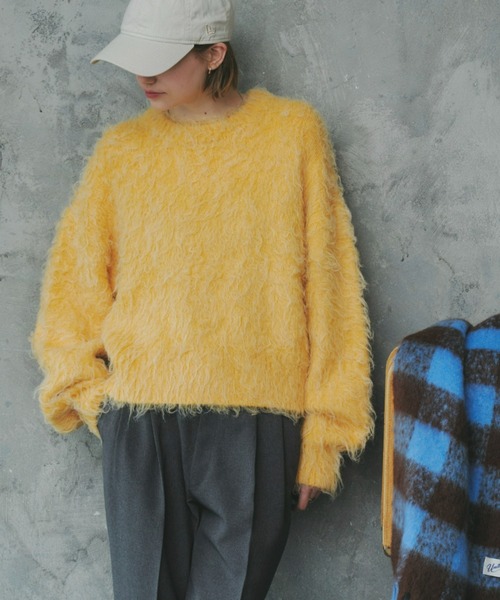 「Unitage」 長袖ニット FREE ネイビー レディース_画像2