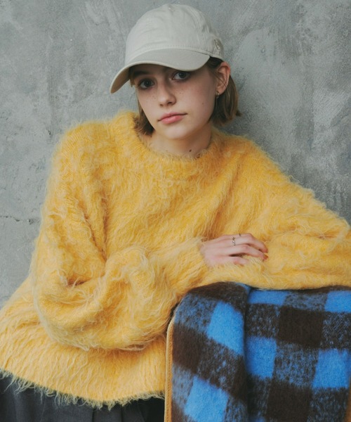 「Unitage」 長袖ニット FREE ネイビー レディース_画像3