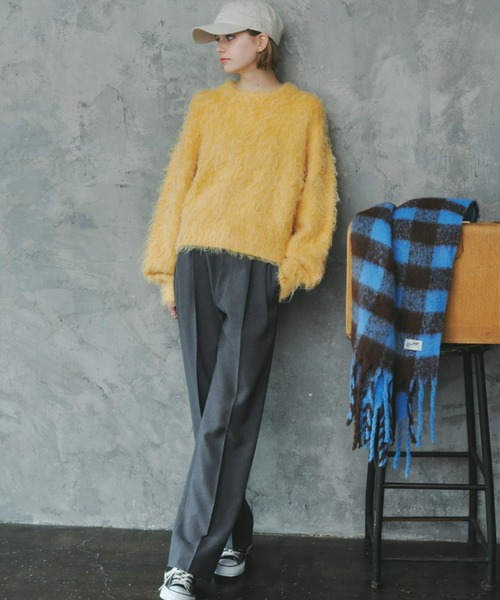 「Unitage」 長袖ニット FREE ネイビー レディース_画像5