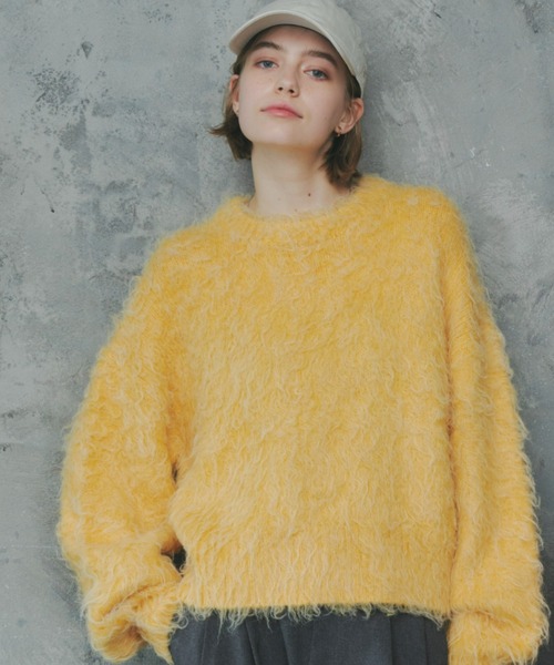 「Unitage」 長袖ニット FREE ネイビー レディース_画像7