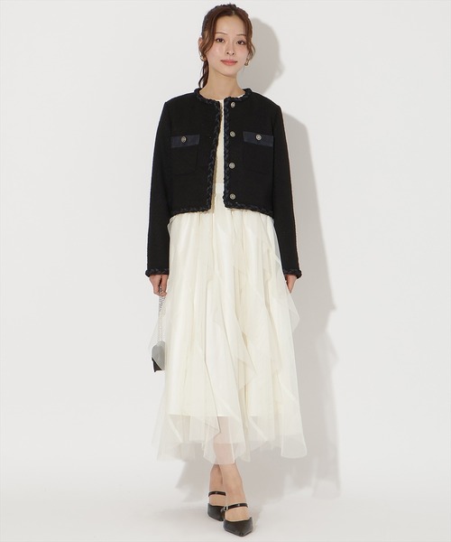 AND COUTURE（アンドクチュール） スカート ラッフルフリルチュール