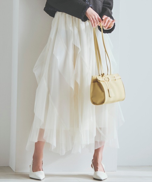 AND COUTURE（アンドクチュール） スカート ラッフルフリルチュール