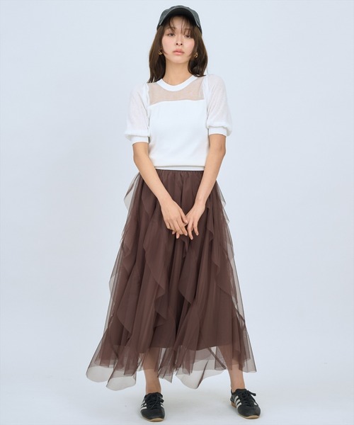 AND COUTURE（アンドクチュール） スカート ラッフルフリルチュール