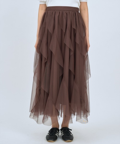 AND COUTURE（アンドクチュール） スカート ラッフルフリルチュール