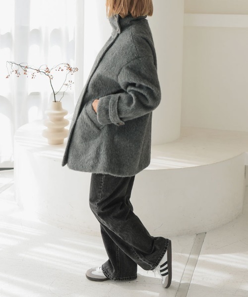 「DONOBAN」 「Pufe」ジャケット FREE グレイッシュベージュ レディース_画像9