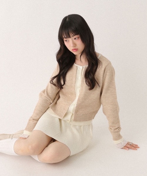 Heather（ヘザー） スカート ケーブルニットミニスカート 656151