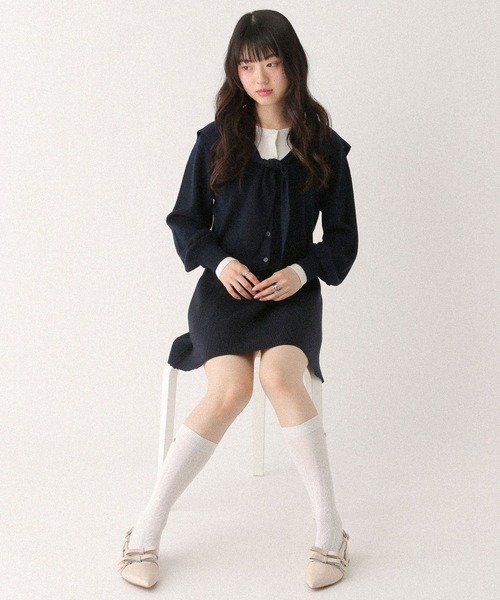 Heather（ヘザー） スカート ケーブルニットミニスカート 656151