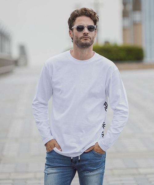 「1PIU1UGUALE3 RELAX 」 長袖Tシャツ X-LARGE カーキ メンズ_画像3