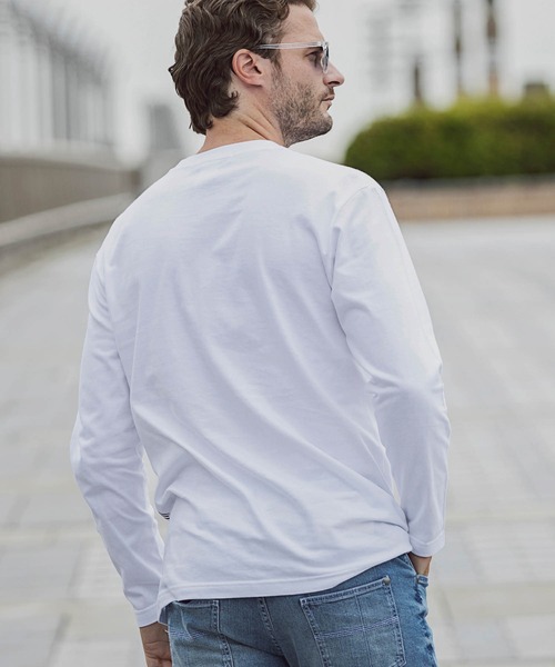 「1PIU1UGUALE3 RELAX 」 長袖Tシャツ X-LARGE カーキ メンズ_画像4