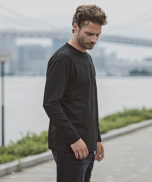 「1PIU1UGUALE3 RELAX 」 長袖Tシャツ X-LARGE カーキ メンズ_画像5