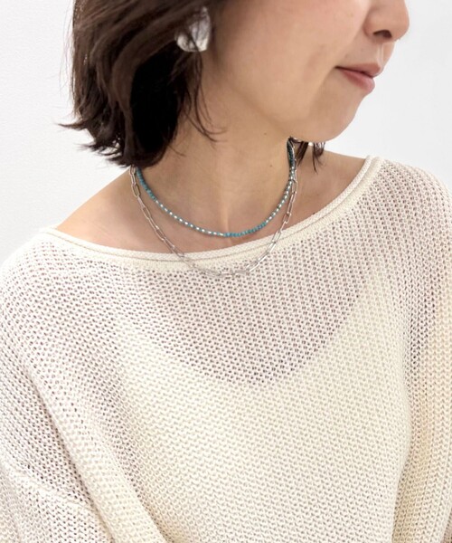 ネックレス 「grace grace/グラスグラス」チェーン×天然石アレンジネックレス レディース_8