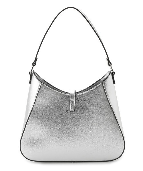 【美品】Mila Owen ビジューバッグ パーティバック　シルバー Mila Owen（ミラオーウェン） ハンドバッグ FREE ブラック レディース
