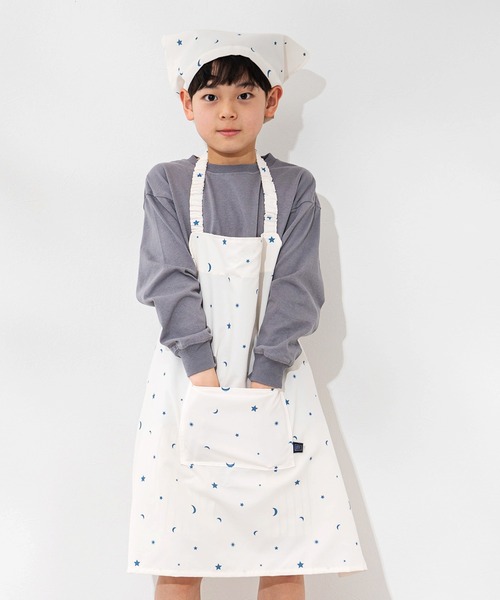 手製コットン100%白衣なれ天使のキッズエプロン三点セット MKD.ZAKKA エプロン キッズエプロン 3点セット : ZOZOTOWN Yahoo!店