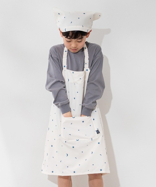 手製コットン100%白衣なれ天使のキッズエプロン三点セット MKD.ZAKKA エプロン キッズエプロン 3点セット : ZOZOTOWN Yahoo!店
