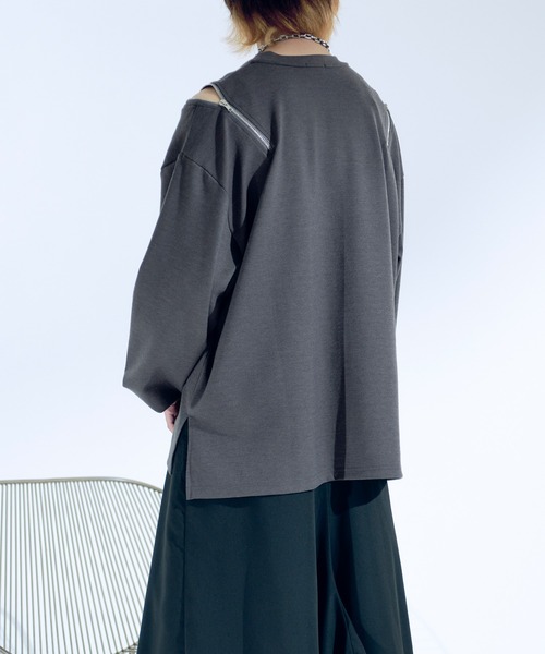 「Ellno Loset」 長袖Tシャツ MEDIUM ブラック メンズ_画像7