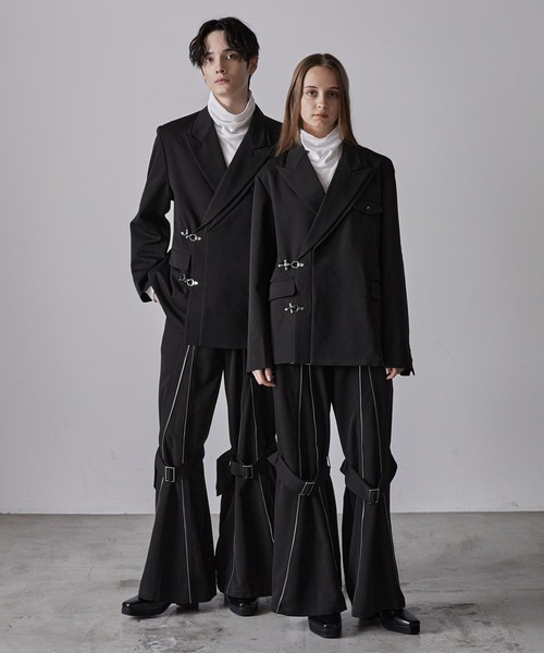 「CLEL」 ジャケット M ブラック メンズ_画像2