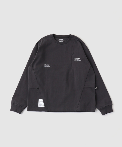 B.C STOCK（ベーセーストック） tシャツ OLIVEDRAB CARRY PKT L/S-T
