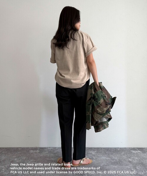 「fredy emue」 半袖Tシャツ 38 チャコールグレー レディース_画像7
