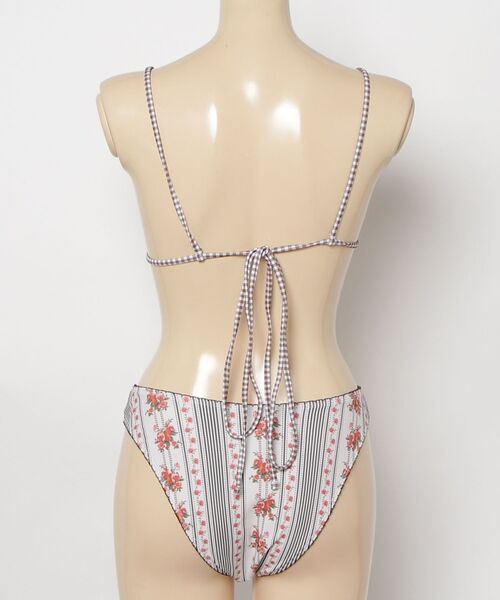 gossip!ロサンゼルス 水着 レトロ小花柄 フロントリボン ビキニ