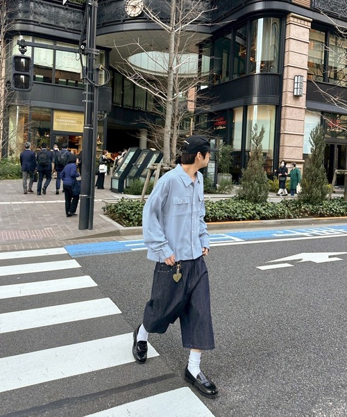 kutir（クティール） シャツ OPEN COLLAR POCKET DESIGN RAYON SHIRT