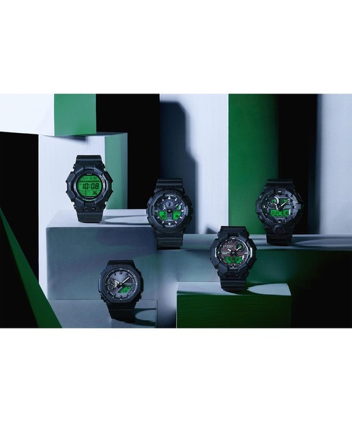 G-SHOCK 腕時計 メンズ BLACK AND ELECTRO GREEN / GA-B010BEG-1AJF