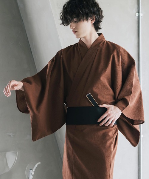 Rocky Monroe（ロッキーモンロー） 浴衣 しじら織りワンタッチ帯付き