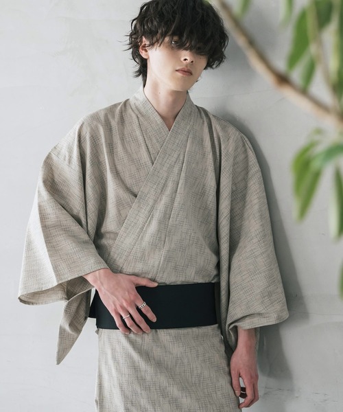 Rocky Monroe（ロッキーモンロー） 浴衣 しじら織りワンタッチ帯付き