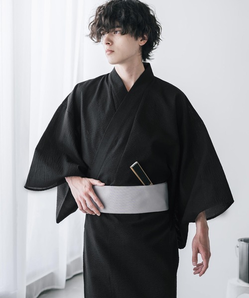 Rocky Monroe（ロッキーモンロー） 浴衣 しじら織りワンタッチ帯付き