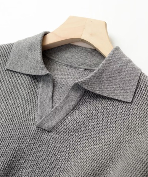 「CREARE -LINO-」 長袖ニット L グレー メンズ_画像3