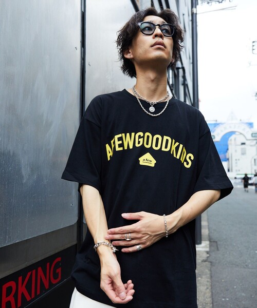 「A FEW GOOD KIDS」 半袖Tシャツ LARGE ライトグレー メンズ_画像3