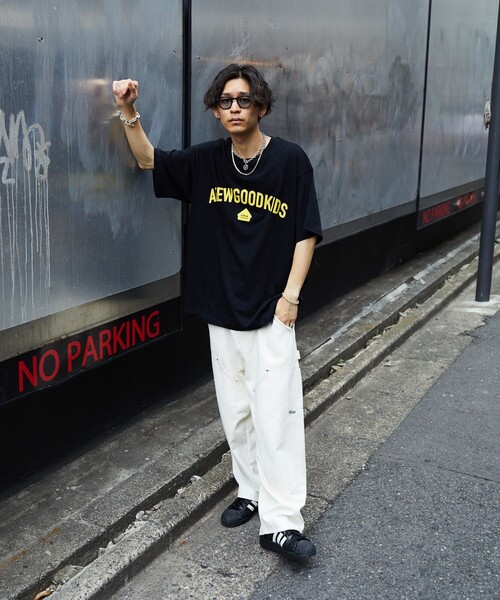 「A FEW GOOD KIDS」 半袖Tシャツ LARGE ライトグレー メンズ_画像4