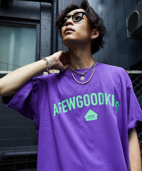 「A FEW GOOD KIDS」 半袖Tシャツ LARGE ライトグレー メンズ_画像8