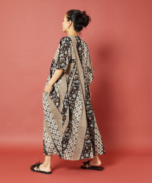 「Freada」 半袖ワンピース ONE SIZE イエロー レディース_画像5