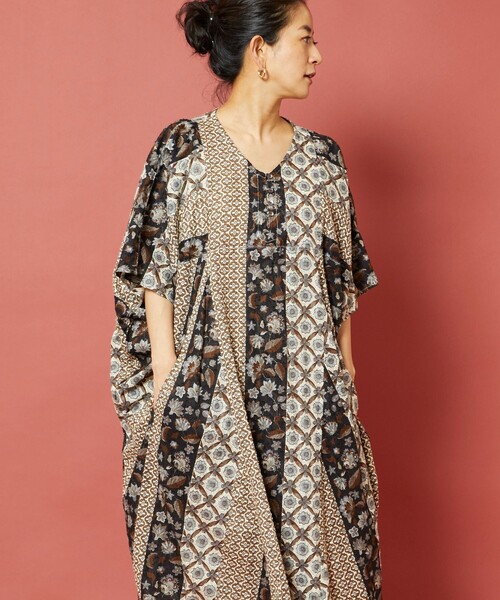 「Freada」 半袖ワンピース ONE SIZE イエロー レディース_画像8
